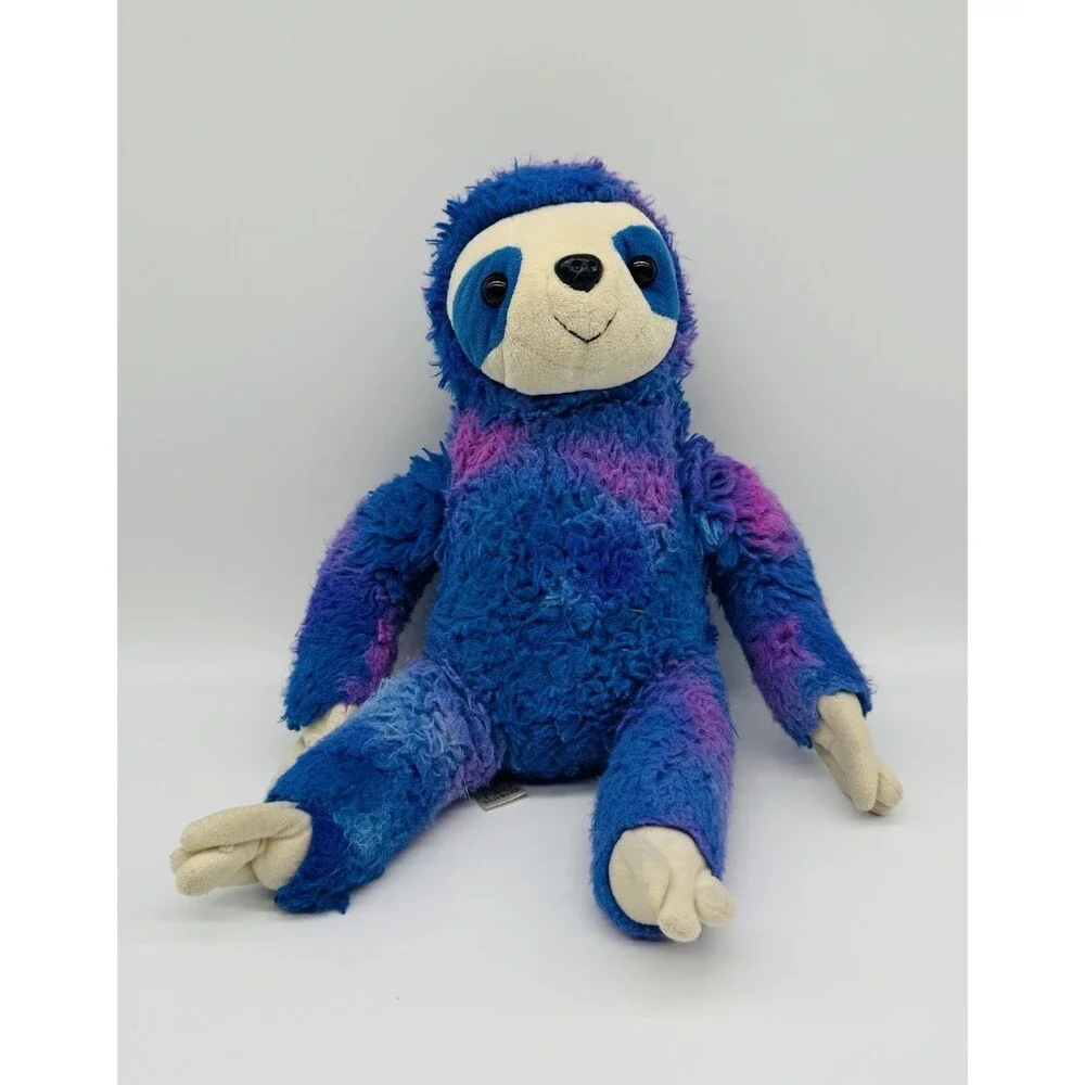 FAO Schwarz Vibrant Blue Purple Sloth Plush Stuffed Animal 2020 MerchSource 14